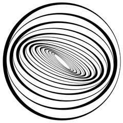 Leinwandbilder - Scattered, random circles. Abstract monochrome vector illustrati