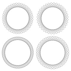 Fototapete - Spirograph pattern like rotating spiral, vortex shape. Abstract