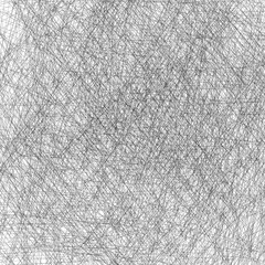 Fototapete - Black and white scratches vector texture with random thin, inter