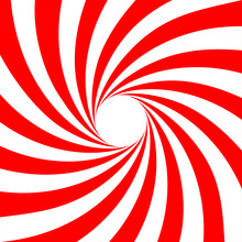 Red White Swirl Abstract Vortex Background. Vector Illustration