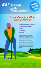 Wall Mural - annual golf tournament