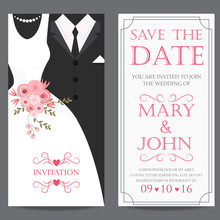 Bride And Groom,wedding Invitation Card