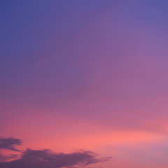 twilight sky background, blue sunset sky with cloud