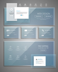 Wall Mural - modern website design template. vector design.