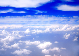 Wall Mural - White clouds in blue sky