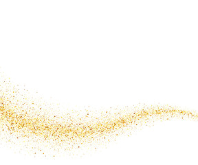 vector gold glitter wave abstract background, golden sparkles on white background, vip design templa