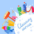 cleaning products backgroud