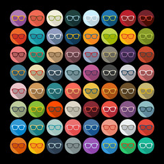 Sticker - Flat design: glasses