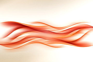 Wall Mural - Abstract Orange Wave Design Background