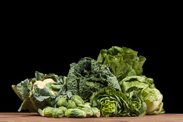 Assortment of green vegetables