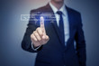 © tonefotografia - business man clicking internet search page on computer touch scr
