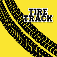 Sticker - Tire track print 