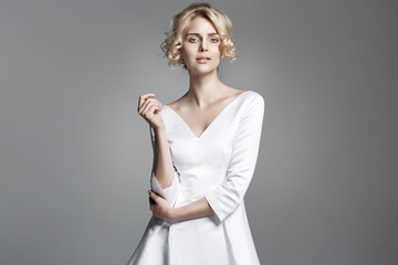 portrait of a delicate blond lady