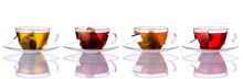 Tea Cups With Bags In Collage