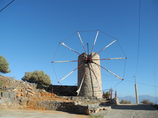 Poster - Windmühle auf Kreta