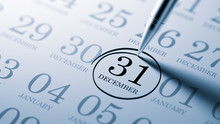 December 31 Written On A Calendar To Remind You An Important App