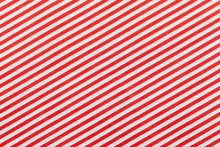 Red And White Diagonal Fabric Striped Pattern