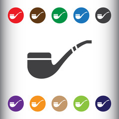 Canvas Print - Smoking pipe icon for web and mobile