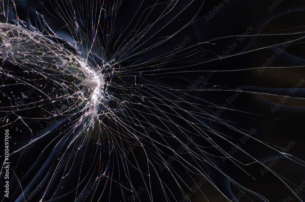 Screen cracked  lcd TV