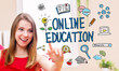 © Tierney - Online Education concept with young woman