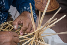 Weave Pattern Hand Bamboo, Bamboo Weaving 