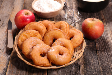 Wall Mural - apple fried in a batter