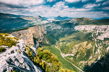 Beautiful Landscape Of The Gorges Du Verdon In France