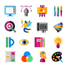 Sticker - Creative Designer Icons Set