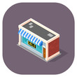 Isometric vector illustration of a shop.
Isometric 3d icons for retail and shopping.