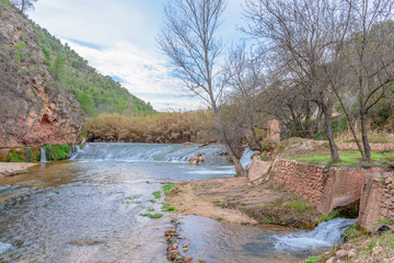 World Waterfall in the river as it passes through Lietor