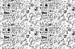 © veekicl - Hand drawn seamless doodle pattern with business symbols