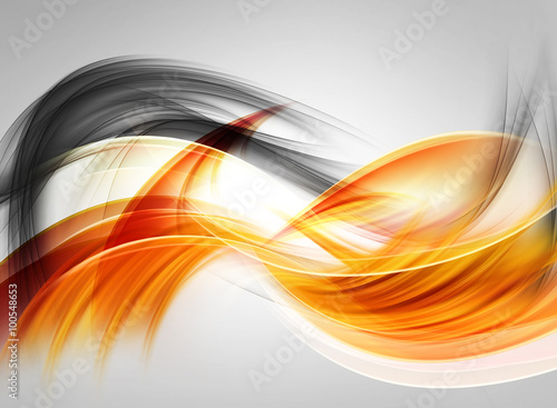 Naklejka dekoracyjna Abstract Sun Gold Wave Design Background