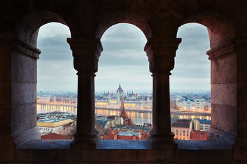 Wall Mural - Amazing dawn in Budapest