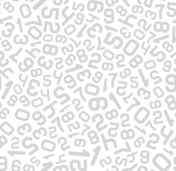 Abstract Background with Numbers. Seamless Vector