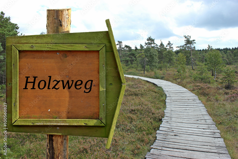 Auf Dem Holzweg Sein Bedeutung stock.adobe.com