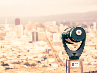 Poster - San Francisco cityscape, USA