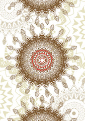 Mandala ethnic indian illustration design