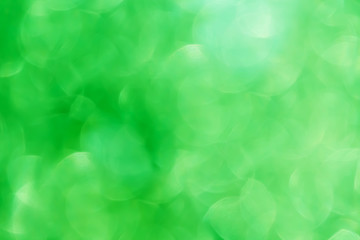 Wall Mural - Fresh soft green colour bokeh bush tree