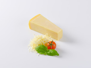 Canvas Print - parmesan cheese - wedge and grated