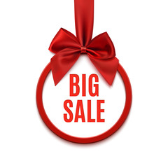 Sticker - Big sale, round banner.