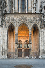 Wall Mural - Entrance Portal of the Ulm Cathedral