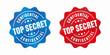 Vector Confidential Top Secret Badge