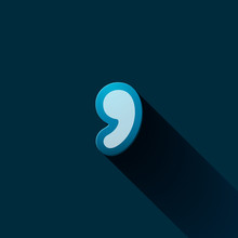 Volume Icons Symbol: Comma
