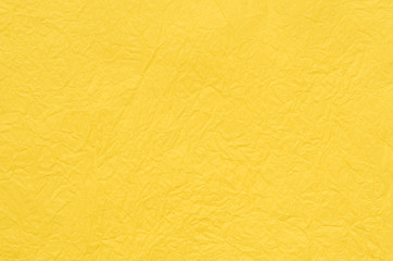 Wall Mural - yellow creased tissue paper background