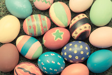 Easter Egg. Vintage Color Tone
