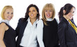 © Andrey_Arkusha - A team of four business women on a white background. Business wo