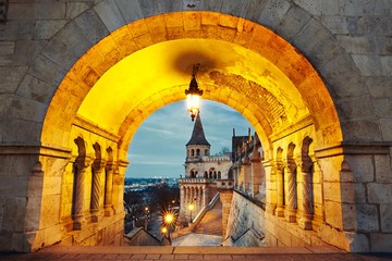 Wall Mural - Dawn in Budapest