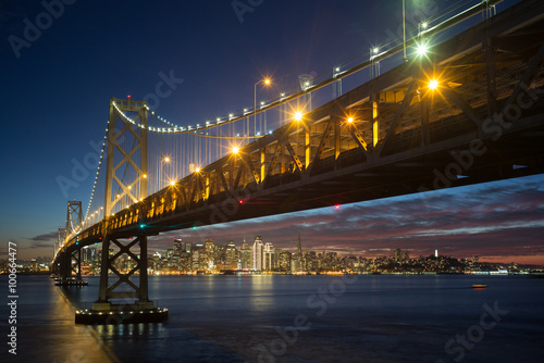 Nowoczesny obraz na płótnie bay bridge in sanfrancisco