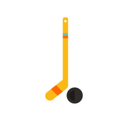 Wall Mural - Hockey stick and puck