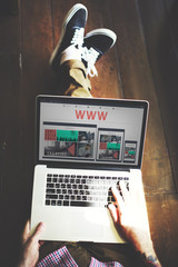 www website networking connection sharing social concept